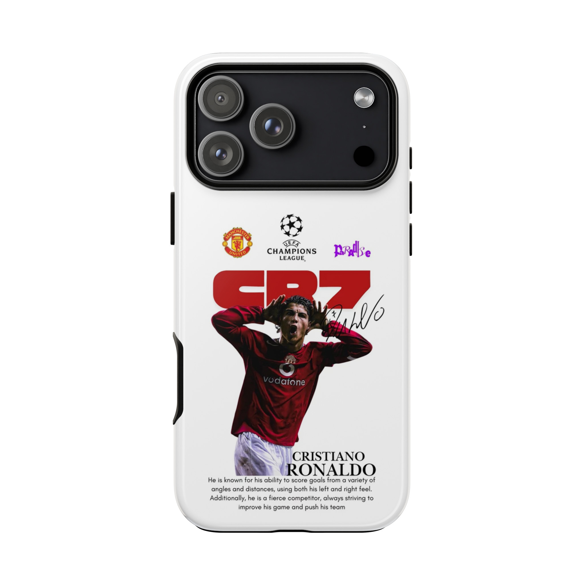 CR7 Manchester United Champions Edition Premium Phone Case
